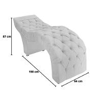 Maca Estofada Estética Cílios Salão Spa Suede Vivian Branco - 3