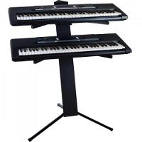 Suporte Piramidal Para Teclado E Notebook Ou 2 Teclados Pmd3-1 Preto Ask - 2