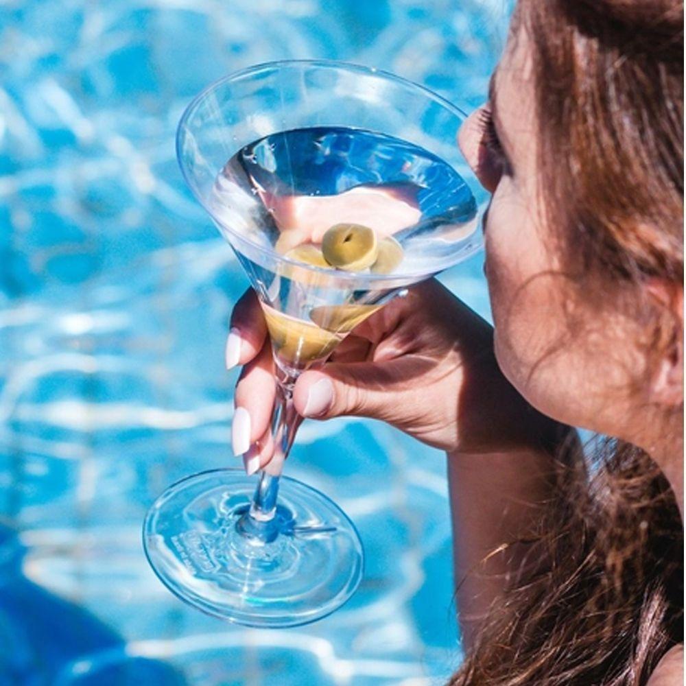 Jogo Com 5 Taças Kit Festa Martini 290ml Espumante Drinks transparente - 3