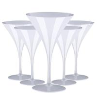 Jogo Com 5 Taças Kit Festa Martini 290ml Espumante Drinks transparente - 5