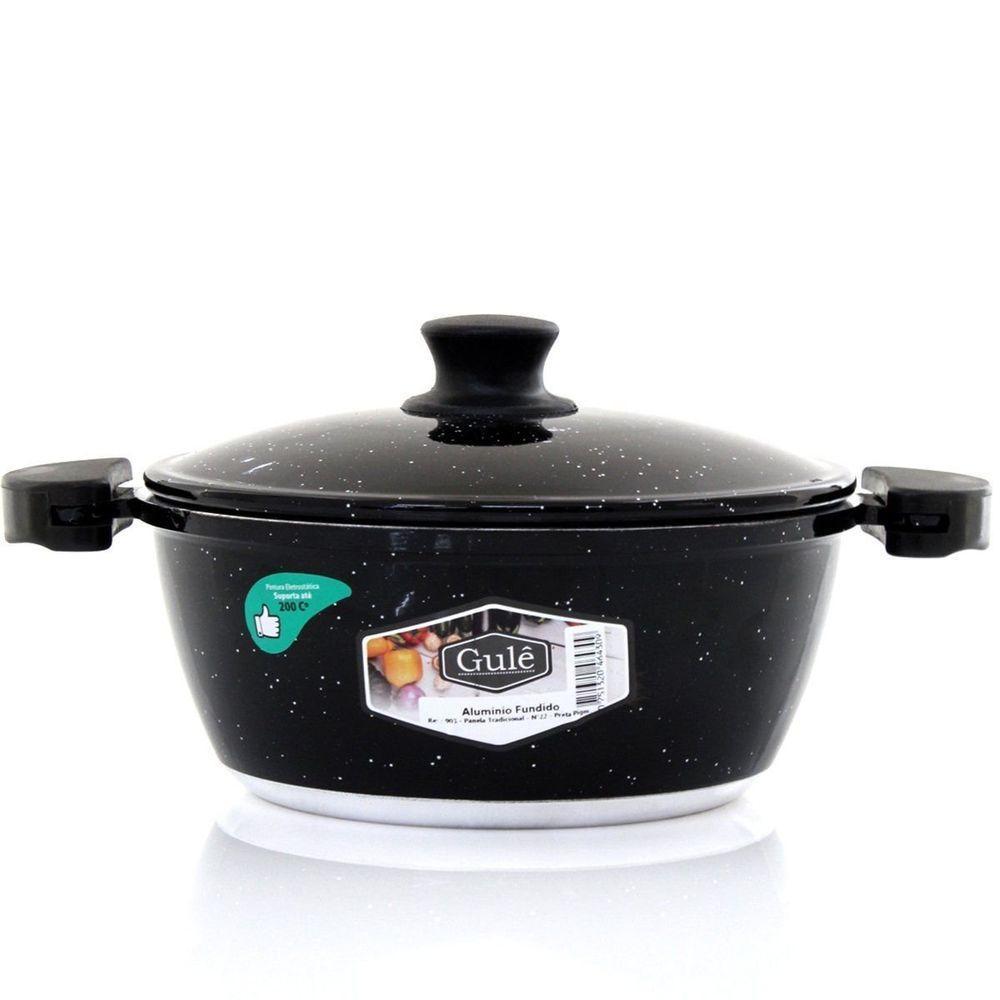 Panela 16cm Preto Resistente Gulê Em Alumínio 900ml - 3