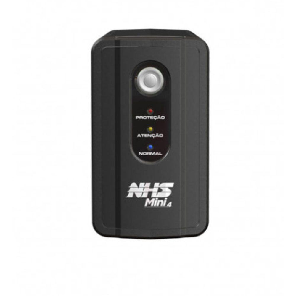 Nobreak Mini 4 600va Memória Flash Interna Nhs Preto Bivolt - 1
