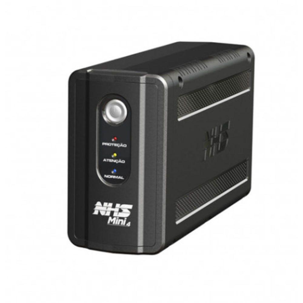 Nobreak Mini 4 600va Memória Flash Interna Nhs Preto Bivolt - 3