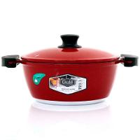 Panela 16cm Vermelho Resistente Gulê Em Alumínio 900ml - 2