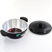 Kit Panelas Gulê Alumínio 900ml 1,45l 1,75l 3 Peças Preto - 2