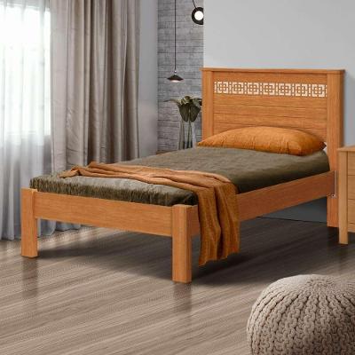 Cama De Solteiro Com Estrado Reforçado Com Colchão Nature Off White Pavi Jm Móveis