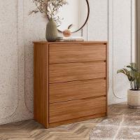 Cômoda átria 4 Gavetas Nogueira Touch Demóbile - Demartêz - 2