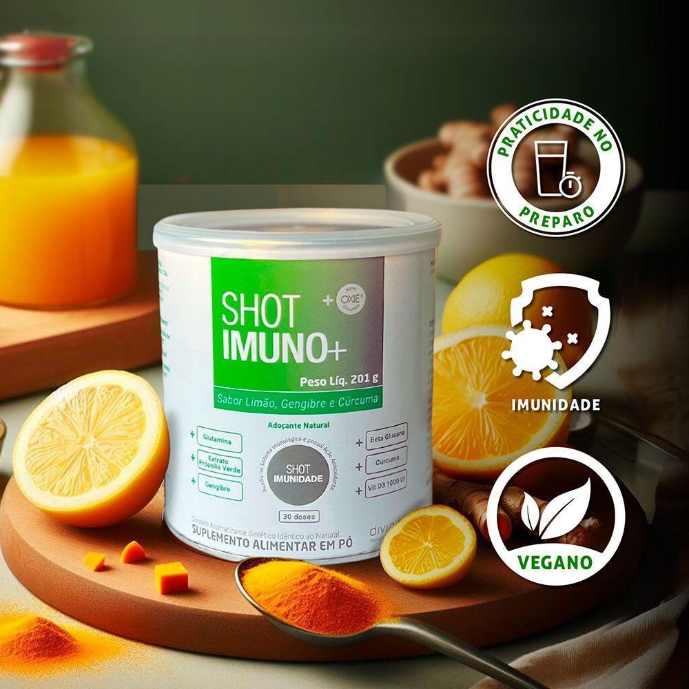 Shot Imuno + Lata Com 201g Divinitè Tangerina Com Gengibre E Cúrcuma - 4