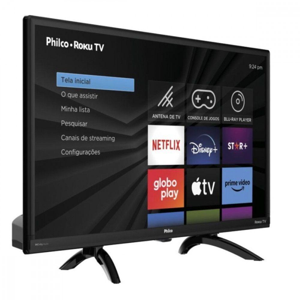 Smart Tv 24 Philco Led Roku Tv Dolby Audio Netflix Preto Bivolt - 4