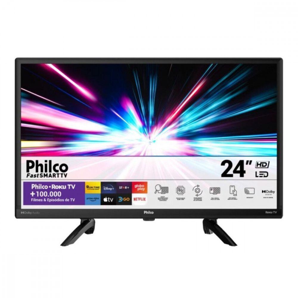 Smart Tv 24 Philco Led Roku Tv Dolby Audio Netflix Preto Bivolt - 5