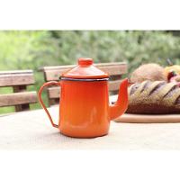 Caneca Com Bico Esmaltada Laranja 1 L Ewel - 2