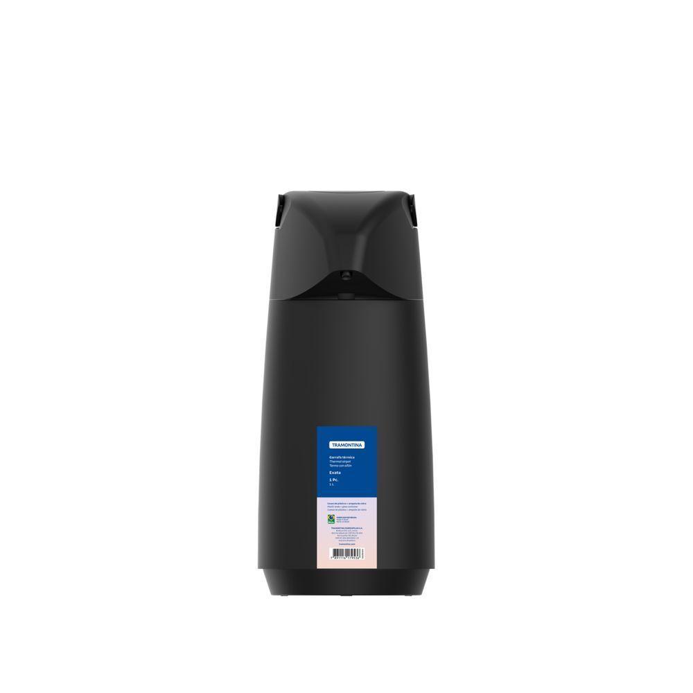Garrafa Térmica Tramontina Exata Em Plástico Preto Com Ampola De Vidro 1 L - 7