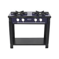 Fogão Industrial Esmaltado Baixa Pressão Gás Bravo 2 Bocas Br2b Az - Venâncio Azul Azul - 1