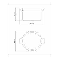 Caldeirão Tramontina Professional Em Aço Inox Com Fundo Triplo Sem Tampa 50 Cm 58 L - 6