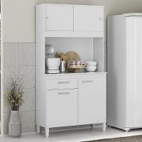 Armario Cozinha Ceara Com 4 Portas Branco Branco - 4