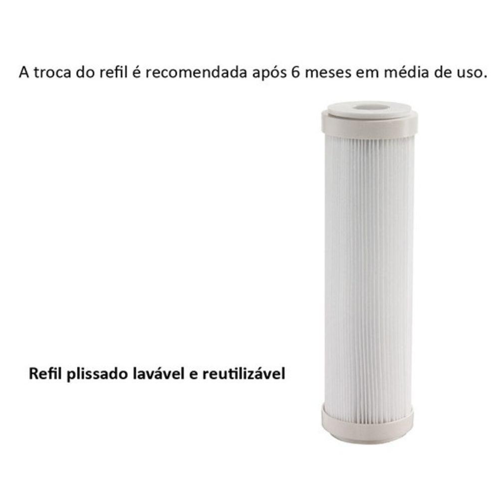 Filtro De água Loren Acqua Ponto De Entrada 9.3/4" Branco - Lorenzetti - 6