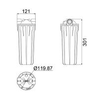 Filtro De água Loren Acqua Ponto De Entrada 9.3/4" Branco - Lorenzetti - 7