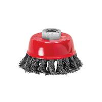 Escova Aço Copo Torcido Ac 3" 75mm Rosca M-14 - Mtx - 1