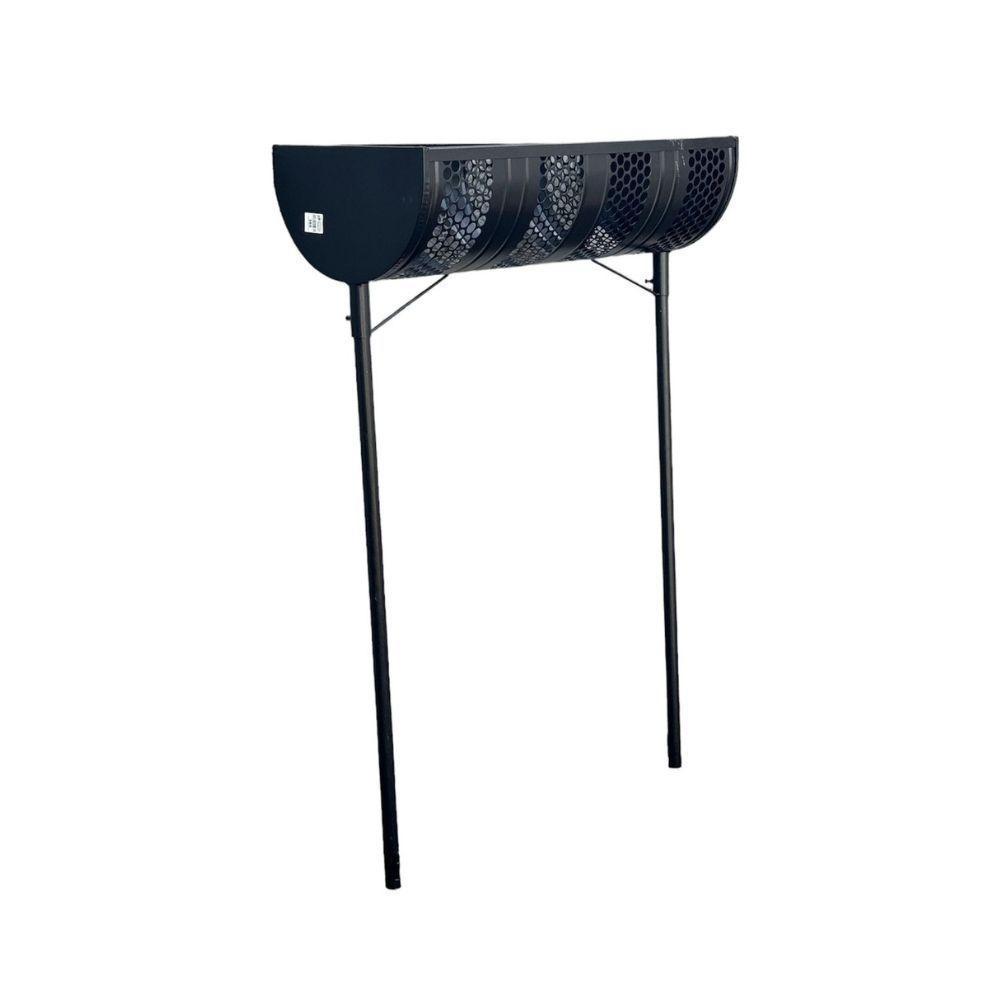 Lixeira De Rua Calçada Com Tela Reforçada 40x40x100cm - 2