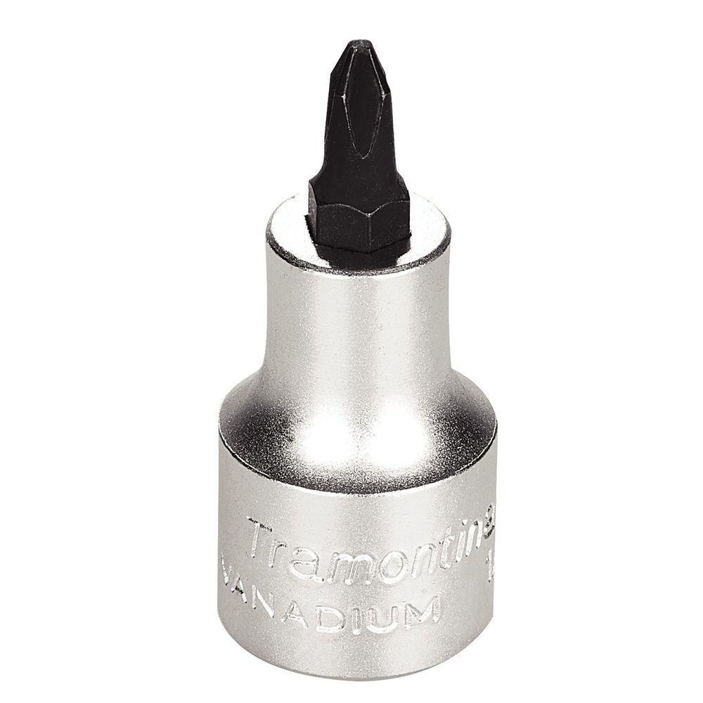Soquete Em Aço Cromo Vanádio Ponta Cruzada Nr2 - Encaixe 1/2 Polegada Tramontina Pro Tramontina - 1