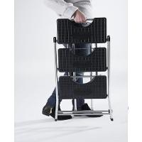 Escada Alcance 3 Degraus Dobrável 120 Kg Cromada Anodilar - 3