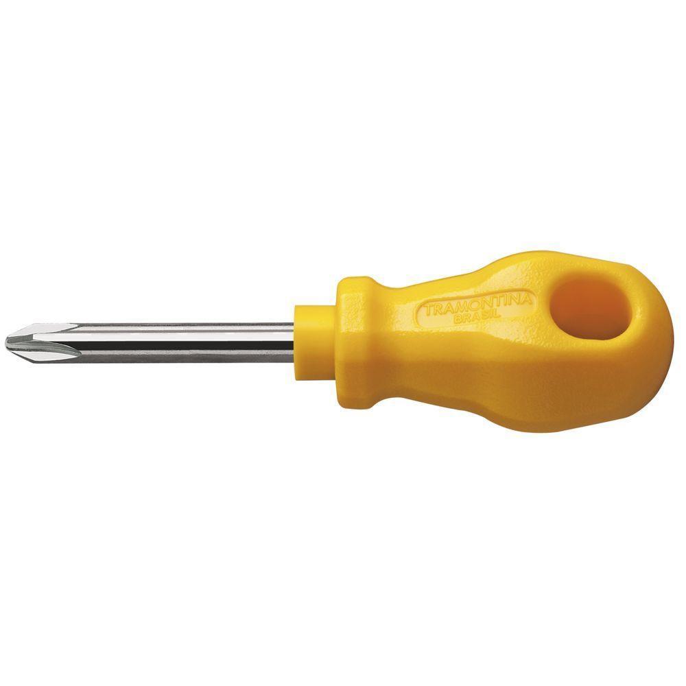 Chave De Fenda Toco Tramontina Yellow Com Ponta Cruzada 1-4x1.1-2" - 1