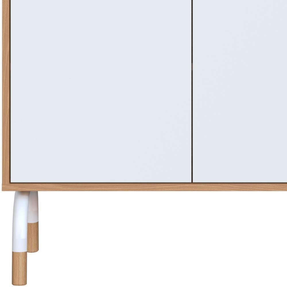 Conjunto Escritório Mesa L Gaveteiro 28002x998x996 Hanover Branco Artesano Hanover Branco - 5