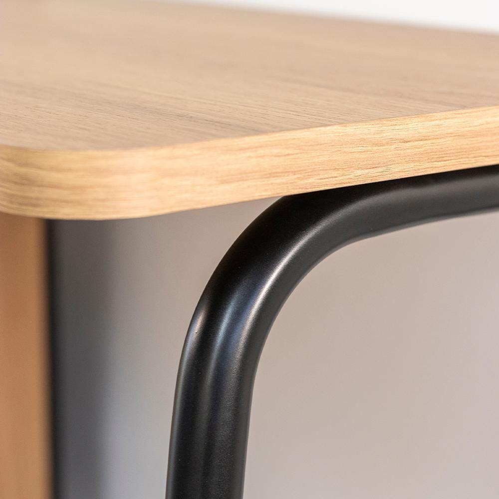 Conjunto Escritório Mesa L Gaveteiro 28003x27998 Hanover Preto Artesano Hanover Nero - 6