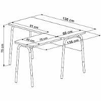 Conjunto Escritório Mesa L Gaveteiro 28003x27998 Hanover Preto Artesano Hanover Nero - 10