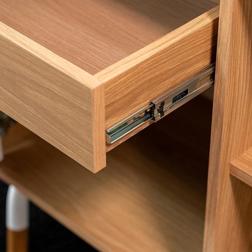 Conjunto Escritório Mesa Balcão Gav 28002x998x995 Hanover Branco Artesano Hanover Branco - 6