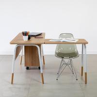 Conjunto Escritório Mesa L Gaveteiro 28003x27998 Hanover Branco Artesano Hanover Branco - 9