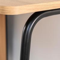 Conjunto Escritório Mesa Balcão Gav 28002x998x995 Hanover Nero Artesano Hanover Nero - 2