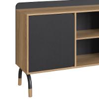 Conjunto Escritorio 3 Peças 988x995x998 Hanover Nero Artesano Hanover Nero - 3