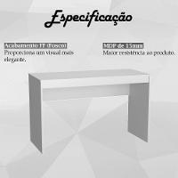 Mesa Para Escritorio Gamer B23 Branco Novam Branco - 2