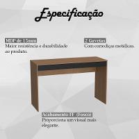 Escrivaninha Madri Para Computador 2 Gavetas B35 Mell Preto Novam Mell Preto - 6