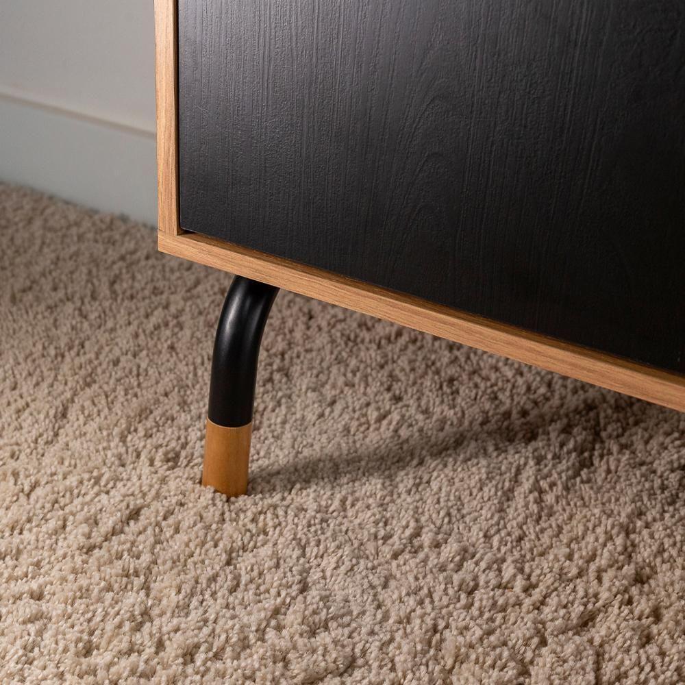 Mesa Escrivaninha Em L 28004 Hanover Nero Artesano Hanover Nero - 2