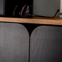 Mesa Escrivaninha Em L 28004 Hanover Nero Artesano Hanover Nero - 6