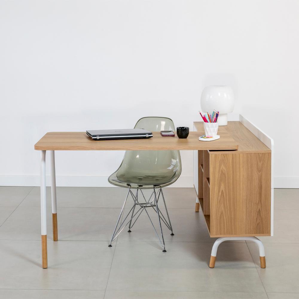 Mesa Escrivaninha Em L 28004 Hanover Branco Artesano Hanover Branco - 6