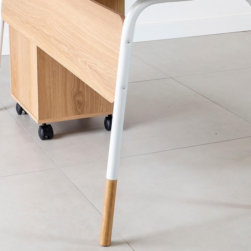 Mesa Escrivaninha Em L 136 Cm 28001 Hanover Branco Artesano Hanover Branco - 5