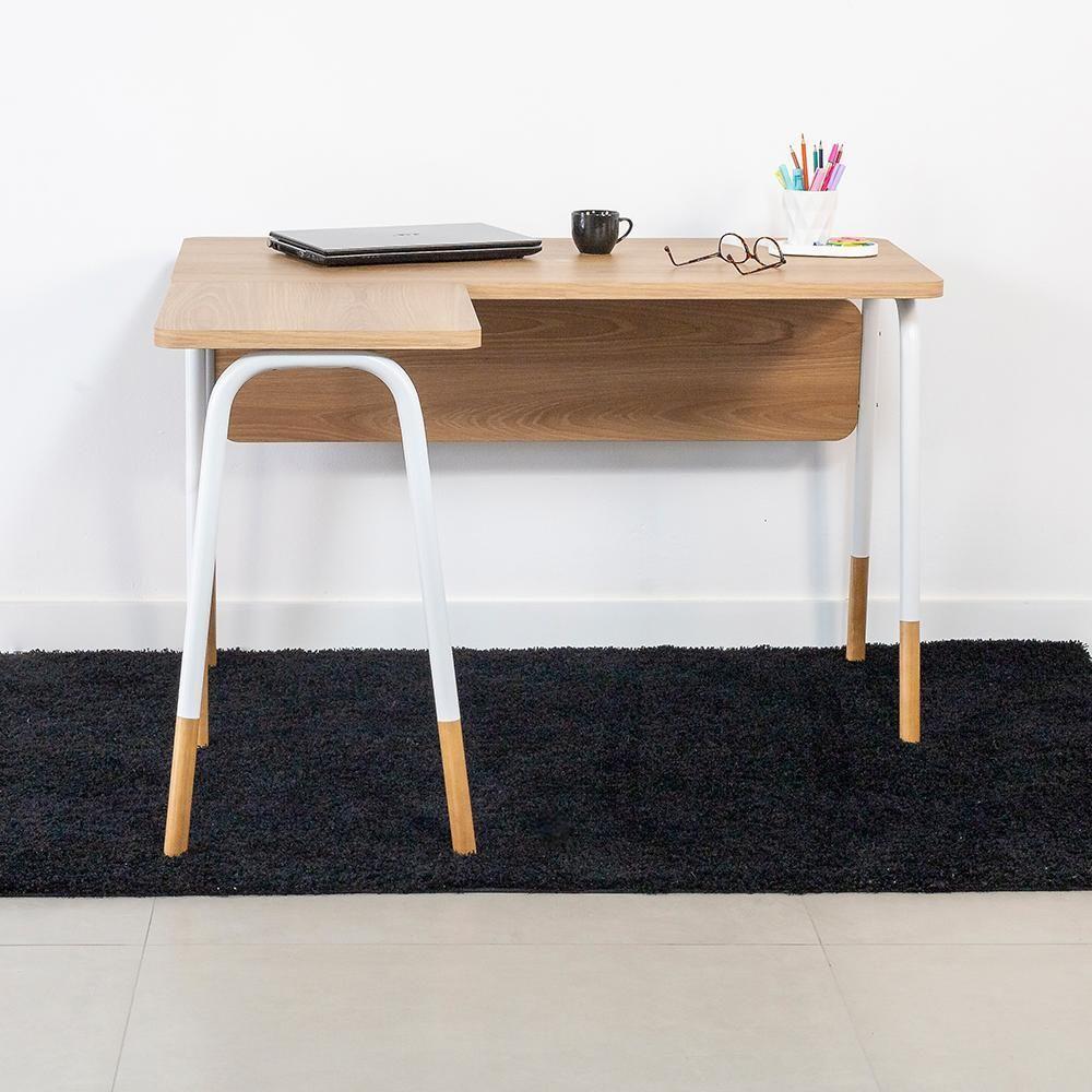 Mesa Escrivaninha Em L 120 Cm 28002 Hanover Branco Artesano Hanover Branco - 2