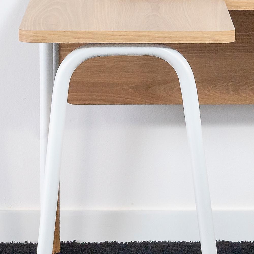 Mesa Escrivaninha Em L 120 Cm 28002 Hanover Branco Artesano Hanover Branco - 5