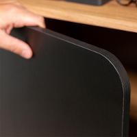 Mesa Escrivaninha Em L 28003 Hanover Nero Artesano Hanover Nero - 3