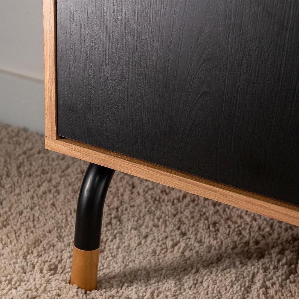 Mesa Escrivaninha Giratoria 28005 Hanover Nero Artesano Hanover Nero - 4