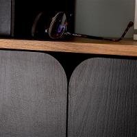 Mesa Escrivaninha Giratoria 28005 Hanover Nero Artesano Hanover Nero - 5