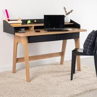 Escrivaninha 2 Gavetas 139 Cm 27999 Hanover Nero Artesano Hanover Nero - 2