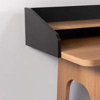 Escrivaninha 2 Gavetas 139 Cm 27999 Hanover Nero Artesano Hanover Nero - 6