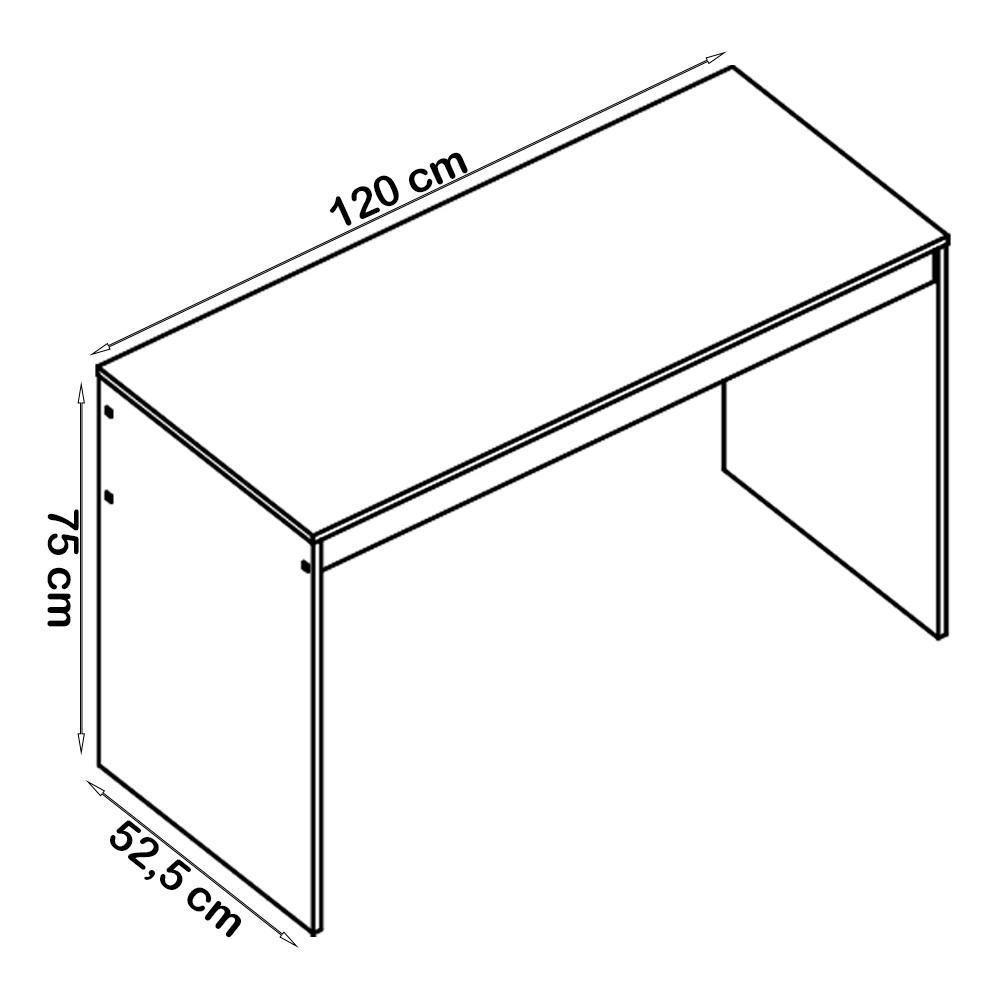Mesa E Gaveteiro 3 Gavetas Para Escritorio Gamer B29 Branco Novam Branco - 9