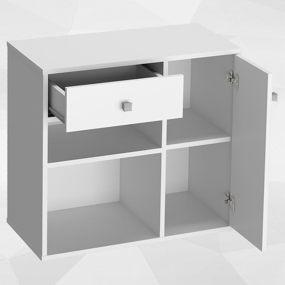 Armario Multiuso 1 Porta E 1 Gaveta B39 Branco Novam Branco - 3