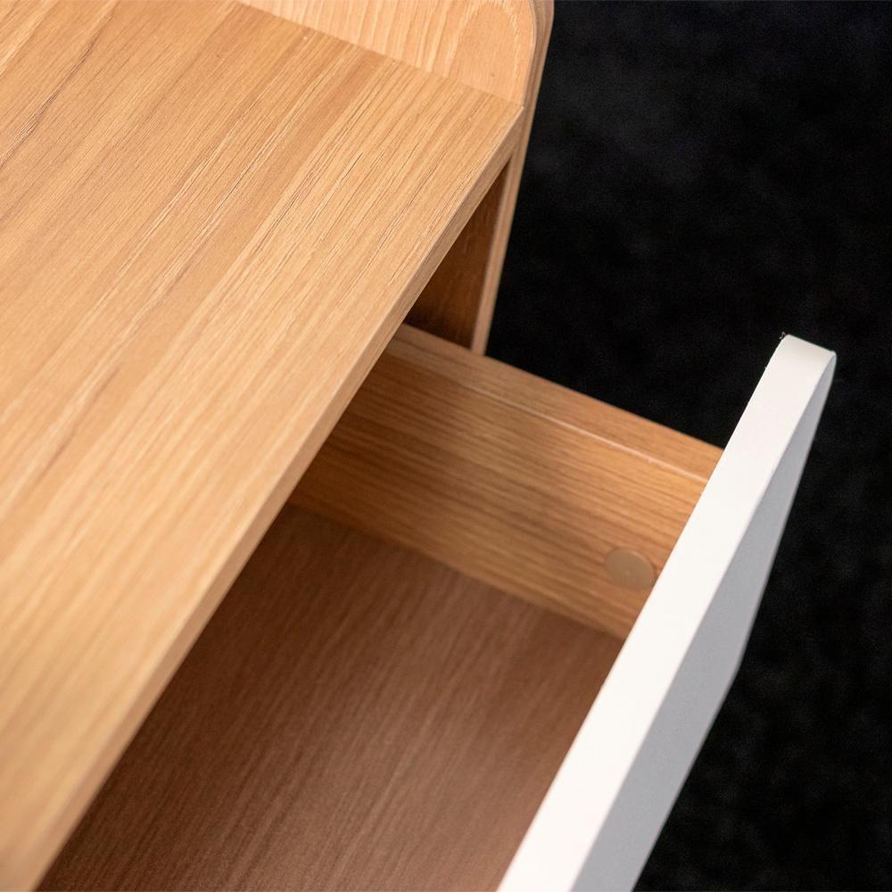 Gaveteiro 2 Gavetas Com Rodízios 27998 Hanover Branco Artesano Hanover Branco - 3