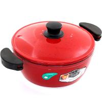 Panela 22cm Vermelho Resistente Gulê Em Alumínio 2,2 Litros - 1